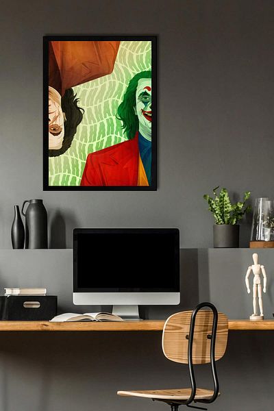 Saturn Pictură înrămată Joker - Pictură poster de film