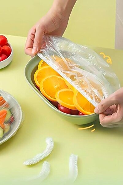 Magic Leverage Hijyenik ve Kullanışlı: 100 Adet Lastikli Tabak ve Tencere Bon...