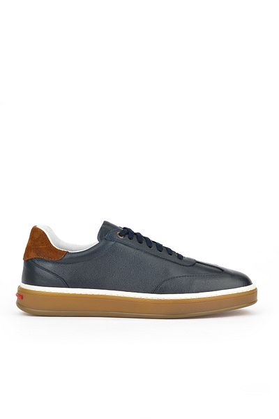Ziya Ανδρικό Navy Blue από γνήσιο δέρμα αθλητικό παπούτσια - 151983Z1403