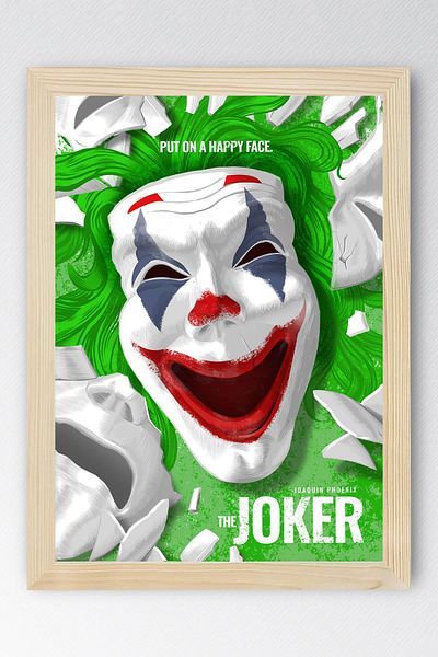 Saturn Joker Framed Painting - Movie Poster Painting