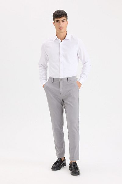 DeFacto Maßgeschneiderte Hose mit geradem Bein und Allround-Stretch C7508AX25SP
