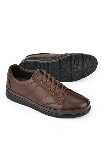 Ziya Genuine Leather Men's Shoes - 1511002 Z652 Coffee