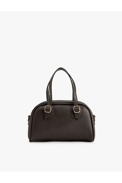 Koton Faux Leather Zippered Strap Shoulder Bag with Handle