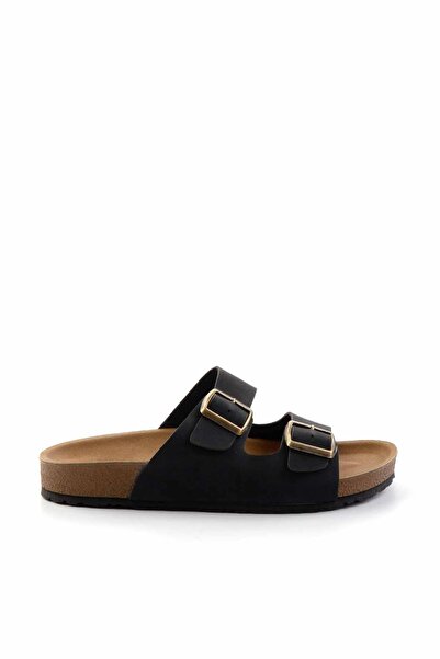 Bambi Ανδρικές Μαύρες Παντόφλες - E04446515209