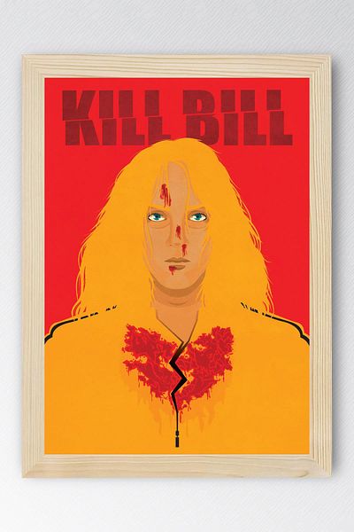 Saturn Kill Bill Framed Painting - Movie Poster Painting