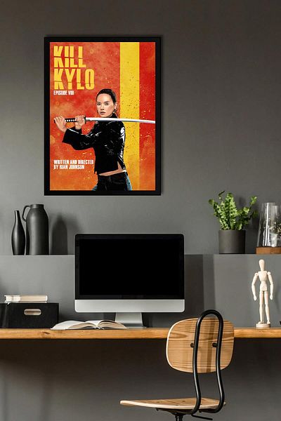 Saturn Kill Bill Framed Painting - Movie Poster Painting
