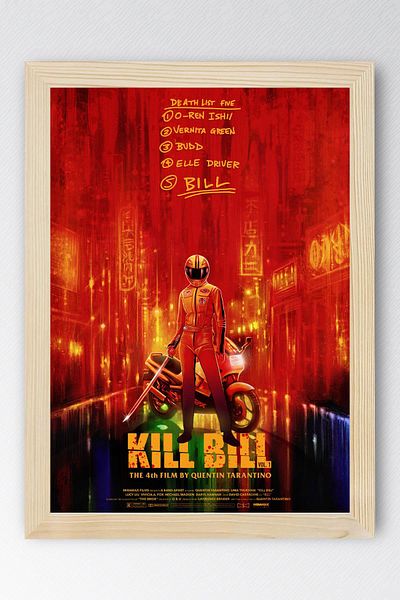Saturn Kill Bill Framed Painting - Movie Poster Painting