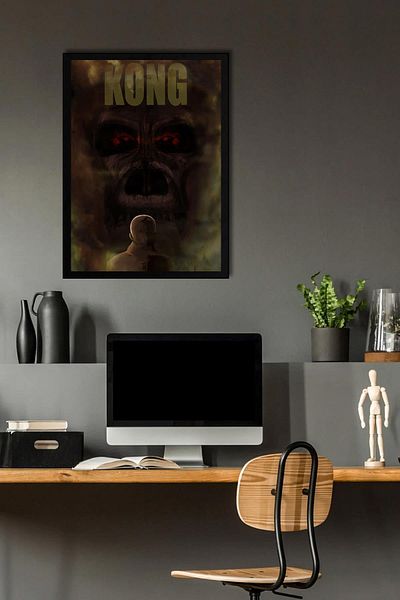 Saturn Pictură înrămată King Kong Skull Island - Pictură poster film Skull Island