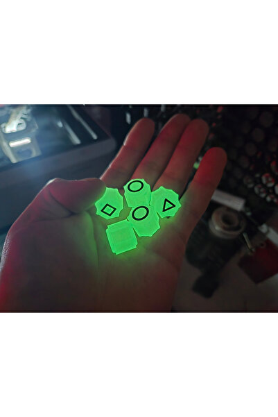 BASKIDURAĞI Squid Game Gonggi 5 Taş Oyun Seti Kutulu Fosforlu