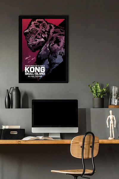 Saturn Pictură înrămată Kong Skull Island - Pictură poster film Skull Island
