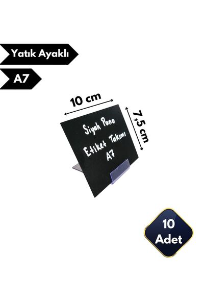 Global Türk Brisivi set crnih etiketa A7 PVC sa nožicama, dekorativna etiketa...