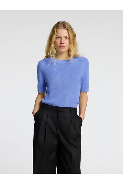 Selected Femme Strickoberteil Kurzärmeliges
