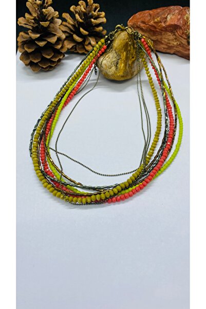 Porsuk Alternatif قلادة نسائية متعددة أصلية مصنوعة يدويًا