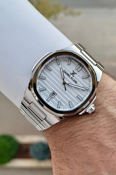 Daniel Klein Kadranı ve Kordonu Gri Renk 24 Ay Garantili Takvimli Erkek Kol S...