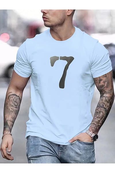 DAXİS Sportwear Company ΑΝΔΡΙΚΟ μπλουζάκι με στάμπα με λαιμόκοψη