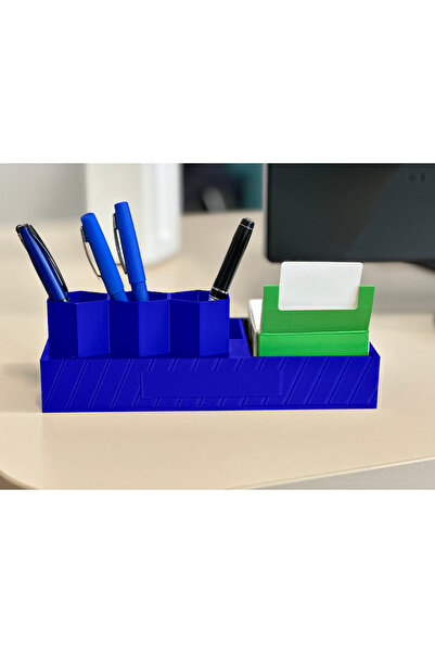 Store Home and Office Decorative Desktop Organizer Organizer Pencil Case Blue - Name Printable