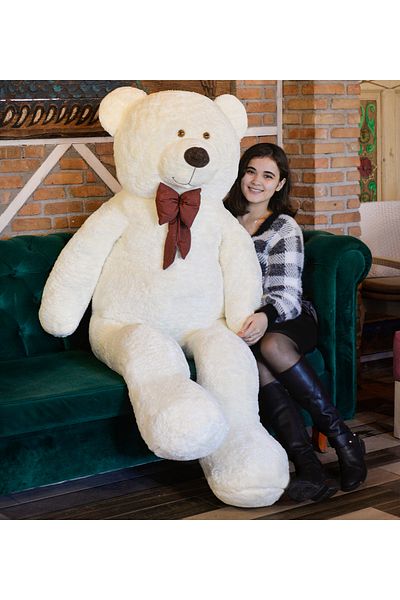 Pandamkee 200 Cm Big Teddy Bear with Bow Tie (100% Domestic)