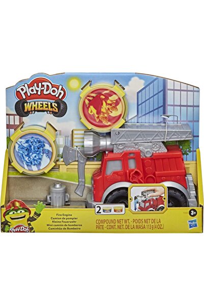 Hasbro Play-Doh Wheels Fire Engine Playset with 2 Non-Toxic Modeling Compounds, Firetruck Toy for Ages 3+