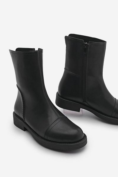 Marjin Black Armus Casual Women's Boots - Stitching Detail