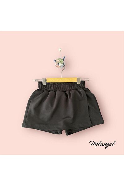 Milangel تنورة قصيرة سوداء للفتيات