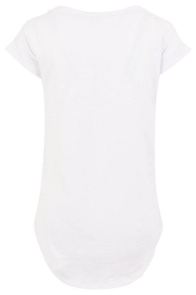 F4NT4STIC Damen Acdc Back In Black With Ladies Long Slub Tee