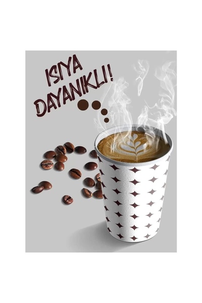 YOK YOK AMBALAJ Karton Bardak 4 Oz Türk Kahvesi Espresso Bardağı 100'lü