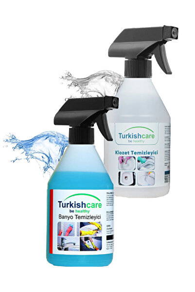 Turkishcare Klozet Temizleme Spreyi ve Banyo Temizlik Spreyi Paketi