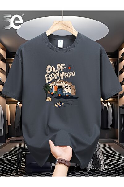 Lider Leather Tricou imprimat – Design care oferă confort și durabilitate înt...