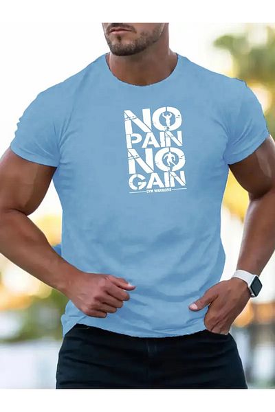 DAXİS Sportwear Company ΑΝΔΡΙΚΟ T-Shirt Crew Neck Relaxed Fit με στάμπα