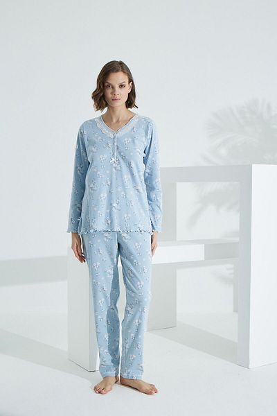 Evia Set pijama pentru femei Angelique Bamboo - mânecă lungă 22002