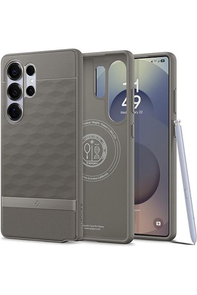 Spigen Parallax MagFit for Samsung Galaxy S25 ULTRA case [MagSafe compatible] - Ash Gray