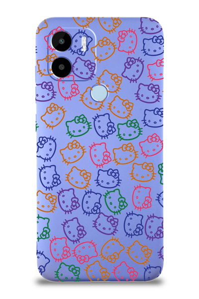 PrintiFy Xiaomi Redmi A1 Plus / A2 Plus ile Uyumlu Hello Kitty Tasarımlı Lila...