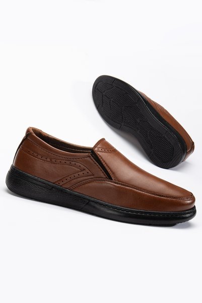 MY GROSS SHOES Men's Faux Leather Laceless Poly Sole Classic Shoes