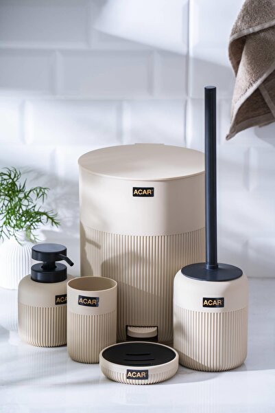 ACAR Set de baie din 5 piese Astoria din acril - crem