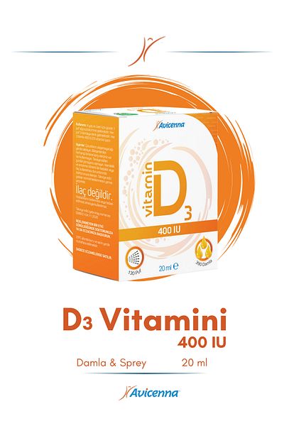 Avicenna Vitamin D3 - 400 Iu - 20 ml - Kids