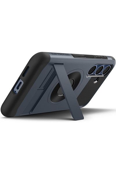 Spigen Slim Armor MagFit for Samsung Galaxy S25 PLUS case with Kickstand - Metal Slate