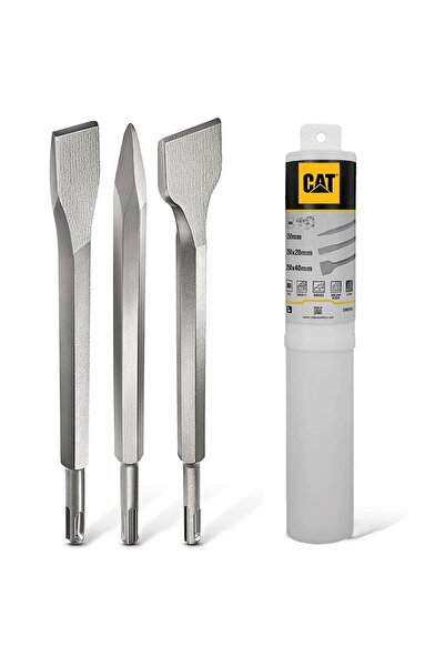 Cat DA03903 SDS Plus 3 Parça Profesyonel Murç/Keski Kırıcı Uç Seti