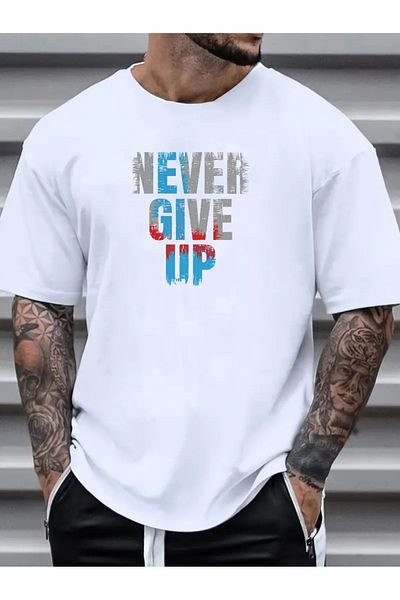 DAXİS Sportwear Company ΑΝΔΡΙΚΟ T-Shirt Crew Neck Relaxed Fit με στάμπα