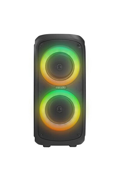 Mikado Md-11bt Siyah 20*2 40w Rgb Işıklı Kablosuz Mikrafonlu Taşınabilir Speaker Hoparlör