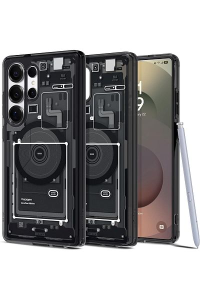 Spigen Ultra Hybrid MagFit for Samsung Galaxy S25 ULTRA case [MagSafe compatible] - Zero One Black