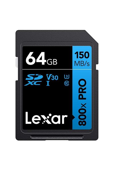 Lexar 64GB 800x Pro 150Mb/s SDXC Memory Card