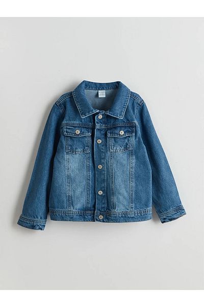 LC Waikiki Jachetă de jeans pentru băieți LCW Kids Indigo Basic