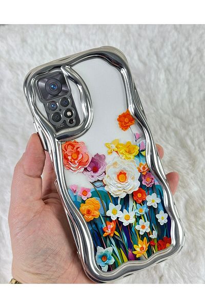 Vip Case Redmi Note 11 Pro / Note 12 Pro 4G - تصميم أنيق وعصري مع حماية للكاميرا بتصميم الزهرة
