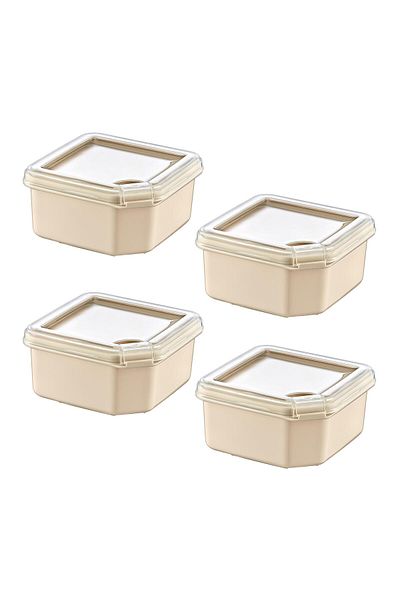 Smartware Latte 1000 ml - Set of 4 Q-Box Storage Containers