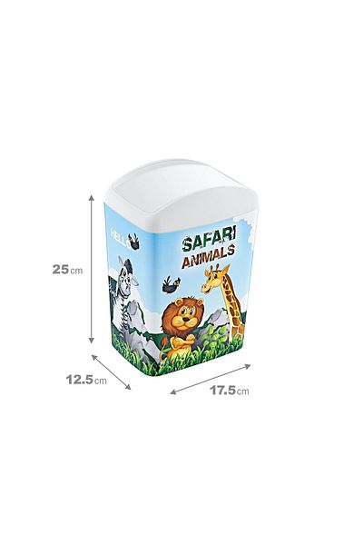 Smartware Coș de gunoi cu capac rotativ cu imagine moale de 5 litri