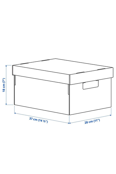 Binbirreyon Covered Storage Box Set 4 Piece Set Archive Pantry Box Dd017