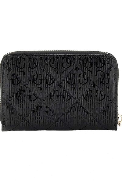 Guess Laurel Slg Medium Zip Around Women's Black Wallet Swgg8500140-Bla