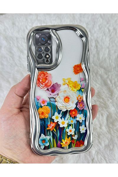 Vip Case Redmi Note 11 Pro / Note 12 Pro 4G - تصميم أنيق وعصري مع حماية للكاميرا بتصميم الزهرة
