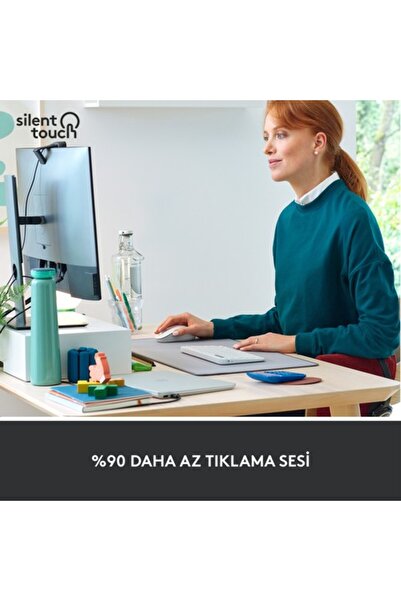 logitech Signature M650 Küçük ve Orta Boy Sağ El Için Sessiz Kablosuz Mouse, Beyaz 910-006255