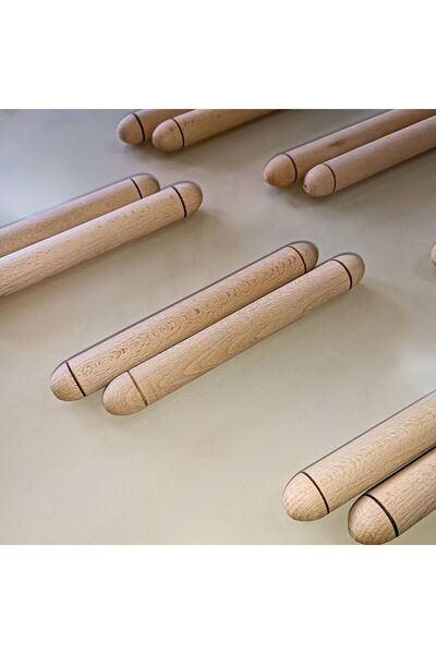 DESTAN MÜZİK Ritim Çubuğu 1 Çift Pürüzsüz 19 cm 22.5 mm